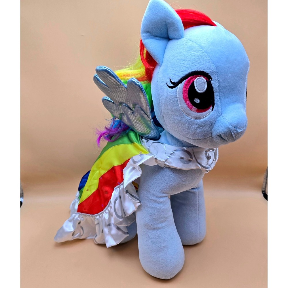 Build-A-Bear My Little Pony Rainbow Dash Plush 15 inch with Rainbow Dress‎ Wings - Picture 12 of 16